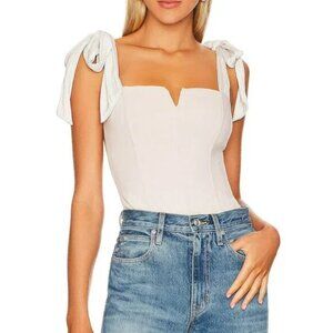Free People Harvest Moon Bodysuit Creme Color Size Medium NEW